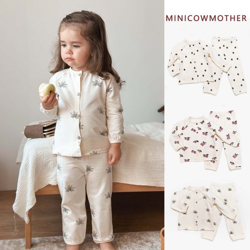 儿童睡衣女童开衫家居服两件套