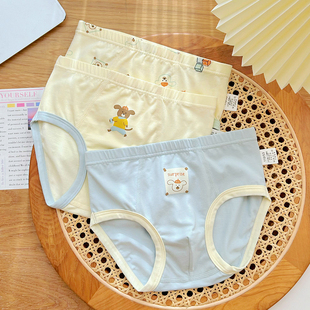 儿童内裤纯棉三角短裤男童宝宝小中大童不夹pp全棉裤裆夏季薄款