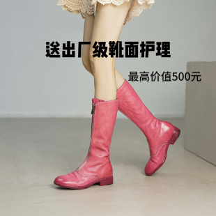 guidi靴显瘦长靴 高端水洗马皮2024新秋冬季 炸街女孩 超显腿长
