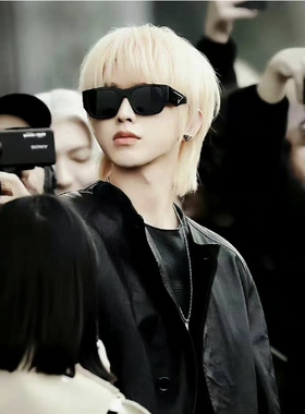 墨镜男高级感韩版复古时尚潮流欧美防晒显瘦方形度假街拍太阳镜女