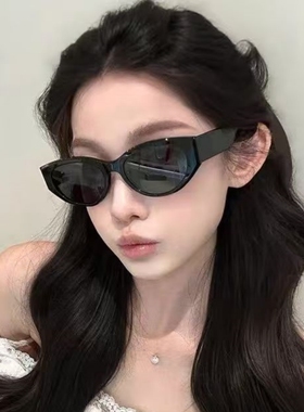 黑色猫眼偏光防紫外线网红太阳镜