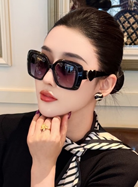 小香墨镜女黑色防紫外线遮阳防晒
