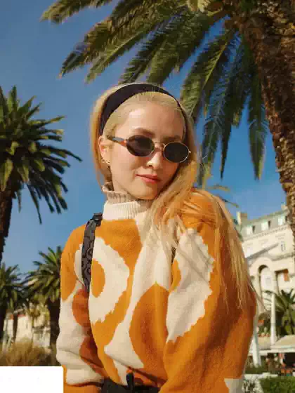 Pujia Sunglasses for Women, Korean Style Retro Hong Kong Style Sunshade, Fashionable Sun Protection, Slimming Effect, Stylish for Small Faces, High-Value Sunglasses for Men