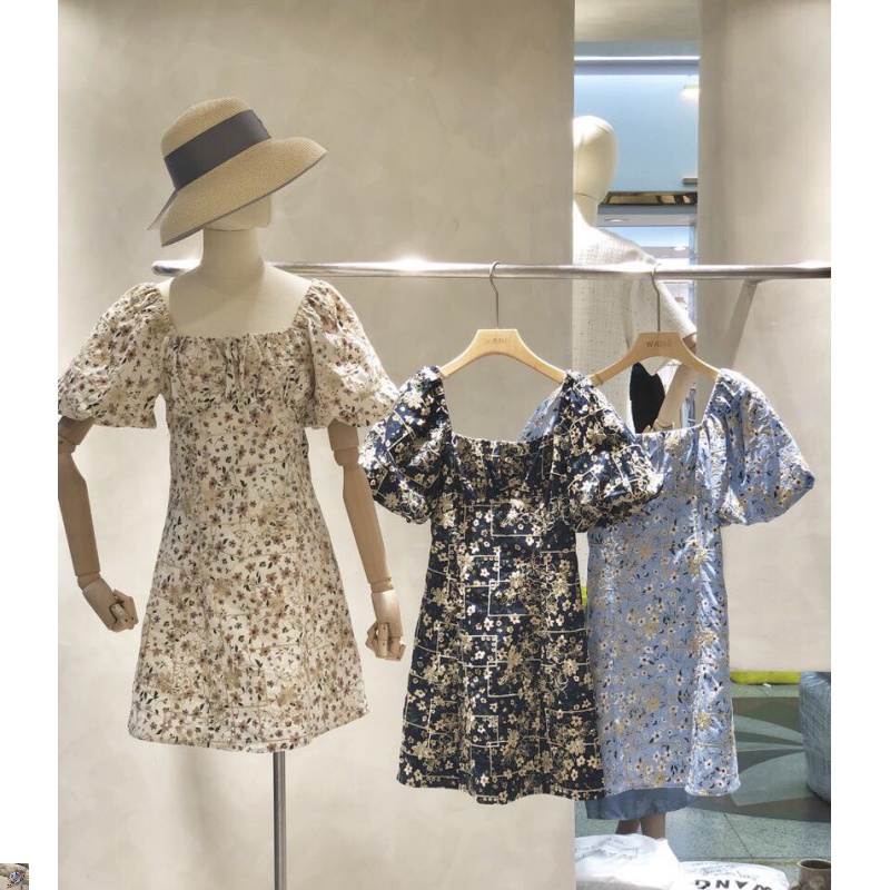 热卖特价2020新品阿威家 586913#wang方领碎花连衣裙短款抖音爆款|ruв категории Женская одежда, платье - от Buy2taobao.com для оказания профессиональной услуги покупки агента Taobao