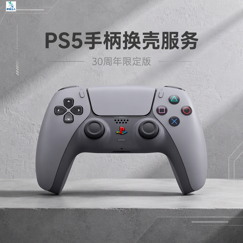 PS5手柄换壳服务30周年限定版游戏手柄外壳更换原神.机器人蜘蛛侠
