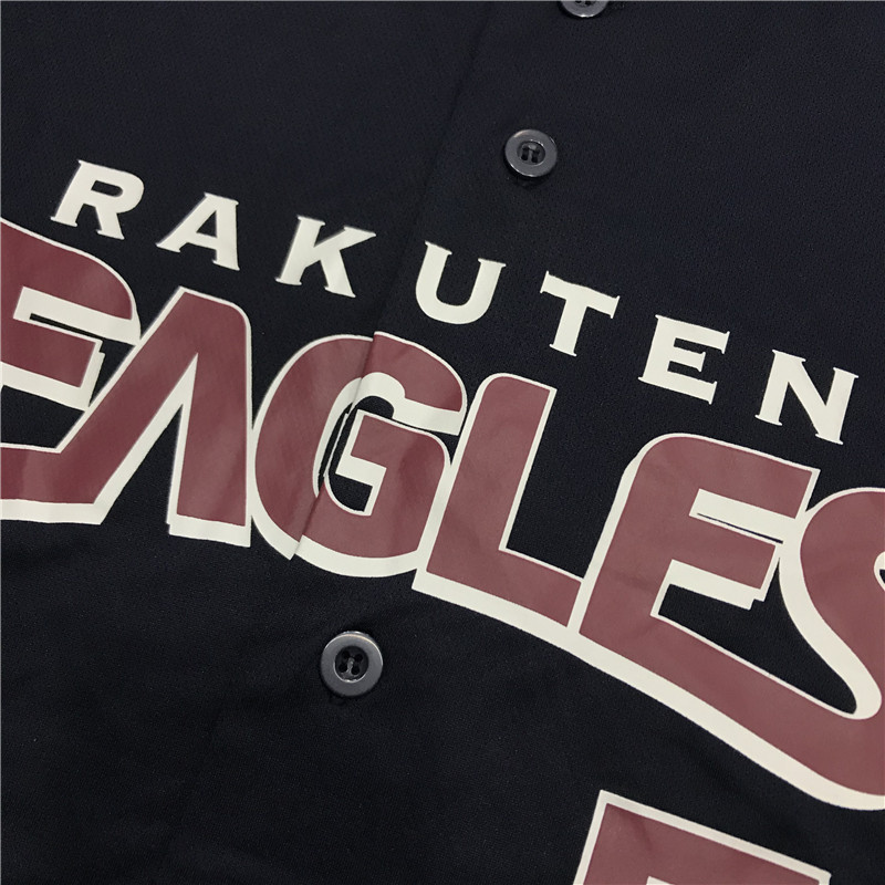 일본 프로 ??야구 유니폼 반팔 남성 및 여성 미국 문자 느슨한 카디건 티셔츠 통기성 저지 힙합 티셔츠 유행 의류