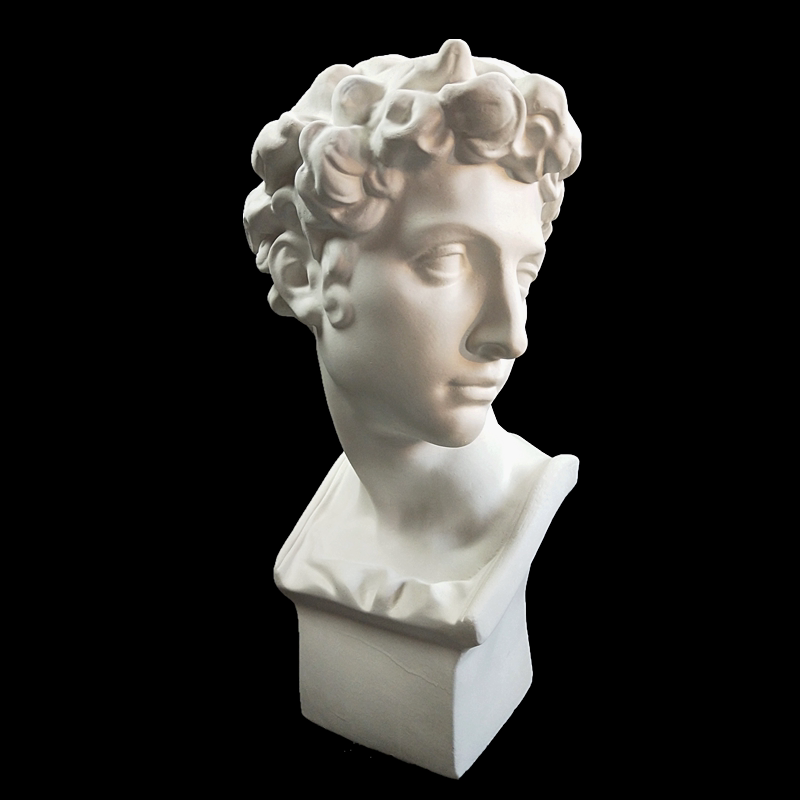 小卫石膏像朱利亚诺美第奇石膏头像模型美术教具雕像雕塑装饰摆件