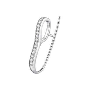 925纯银平安扣专用夹扣翡翠玉坠扣头18k金卡扣吊坠扣子diy配件