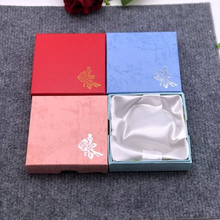 厂家直销首饰印花手镯盒天地盒9*9*3饰品包装盒礼品珠宝首饰