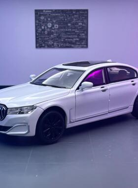 【BN2231】驰美合金车模1:24宝玛760Li轿车回力声光6开门玩具汽车