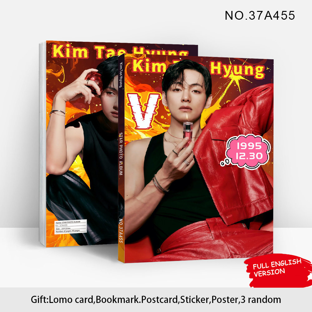 【XM023】80P明星画册V周边ins珍藏画册金泰亨高清画集明星写真集