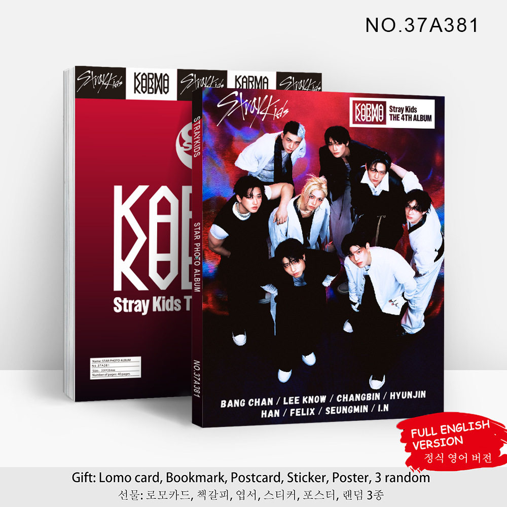 【XM023】现货STRAYKIDS新专辑Karma周边画册流量儿童歌词本明星