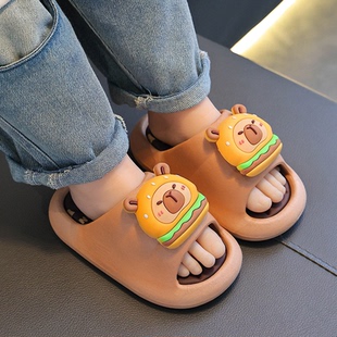 卡皮巴拉儿童凉拖鞋男童夏季浴室洗澡男孩家居室内男宝宝拖鞋女孩