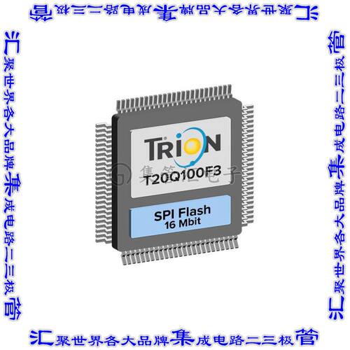 T13Q100F3C3 现场可编程门阵列FPGA/CPLD TRION W/FLASH 100QFP