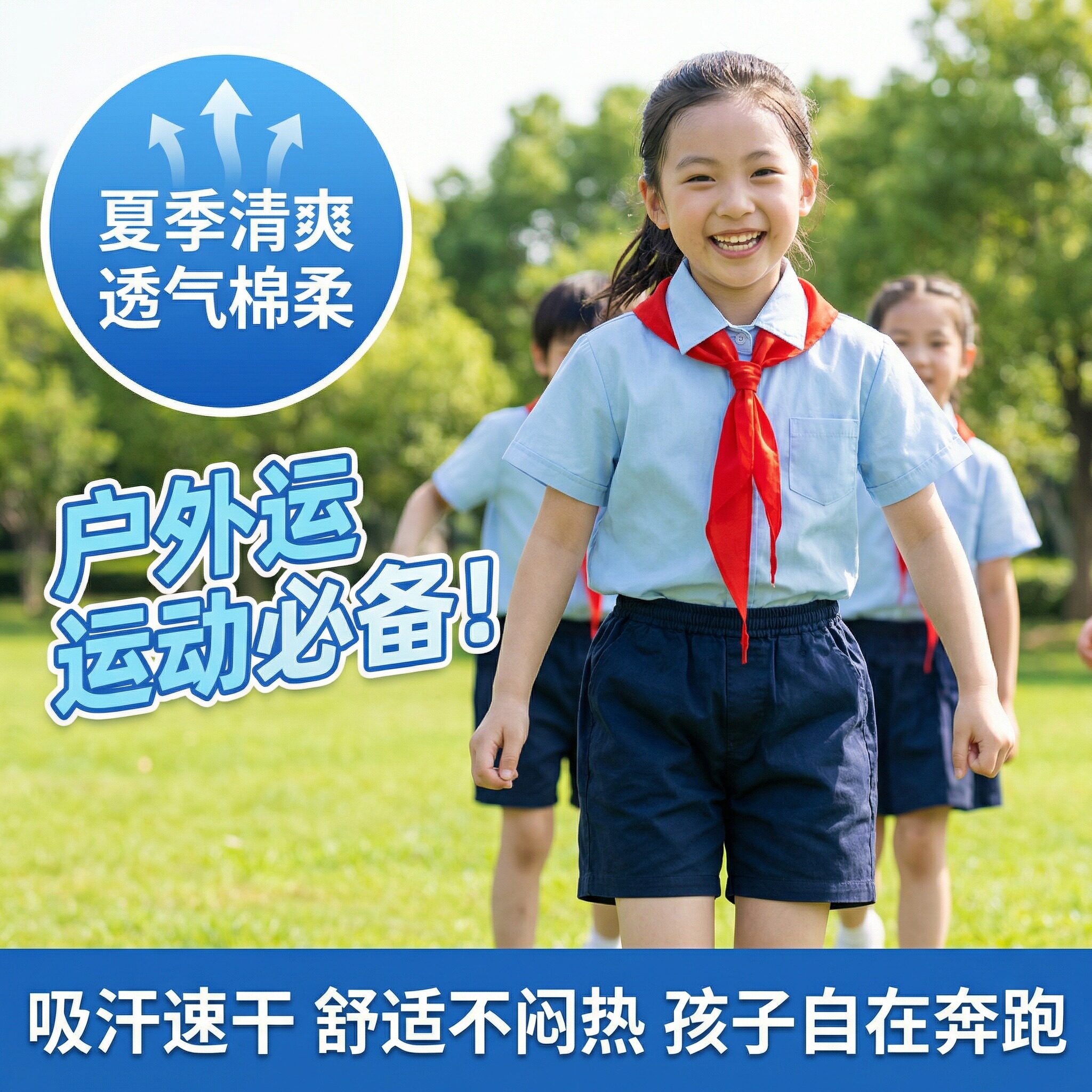 小学生通用纯棉红领巾夏季薄款儿童绸缎小号专用全棉布抗皱柔软丝绸不掉色一三年级不皱少先队带高品质图片