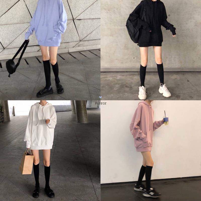 小腿袜黑色中筒袜子女秋冬高筒长袜日系过膝长腿加厚长筒袜