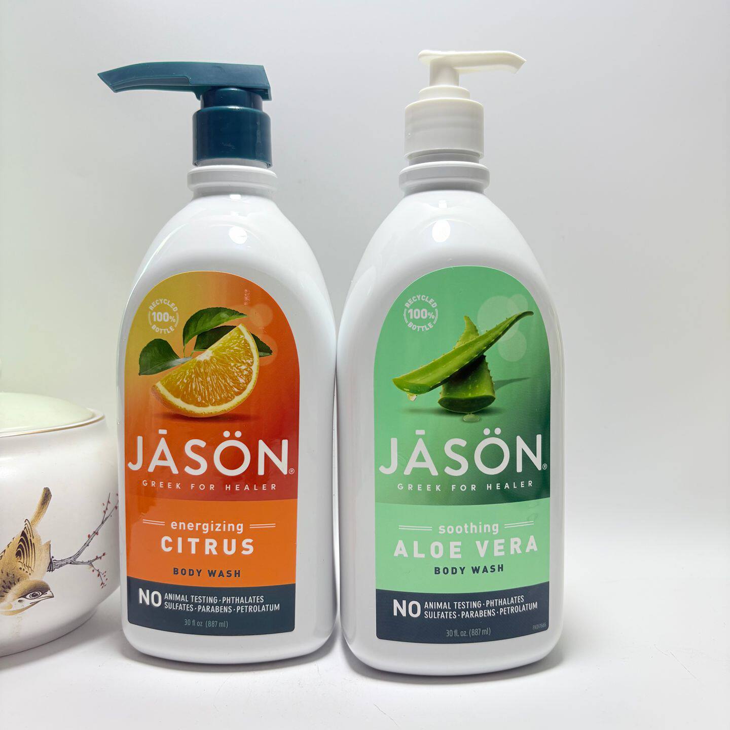 现货美国Jason Natural天然芦荟茶树柑橘保湿舒缓清洁控油沐浴露