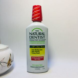 现货美国Natural Dentist天然薄荷漱口水 改善牙龈出血清新口气