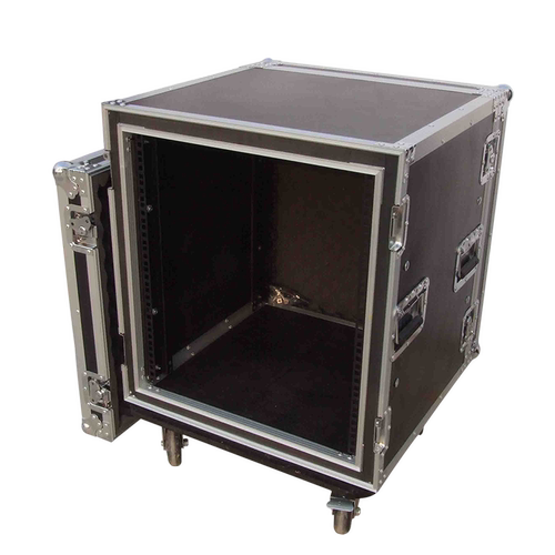 专业12u16u两开门机柜功放航空箱