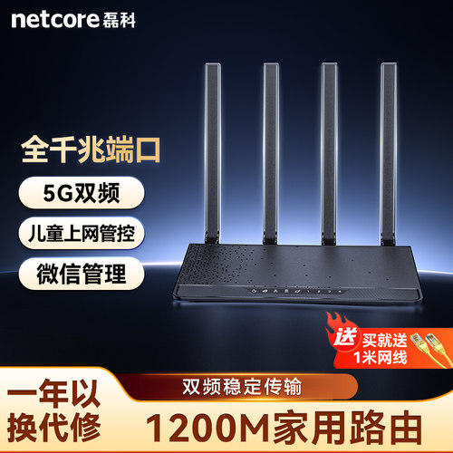 磊科5口千兆双频无线路由器