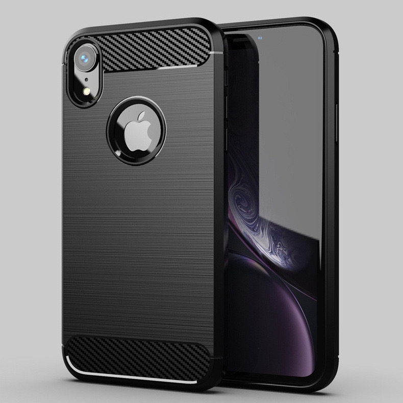 适用于高级感磨砂黑苹果XR手机壳iPhoneX/XsMax硅胶软壳苹果7plus/8Plus保护壳6splus男女款