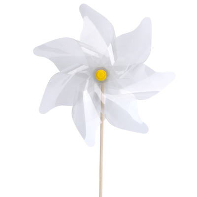 儿童diy风车PVC透明涂鸦