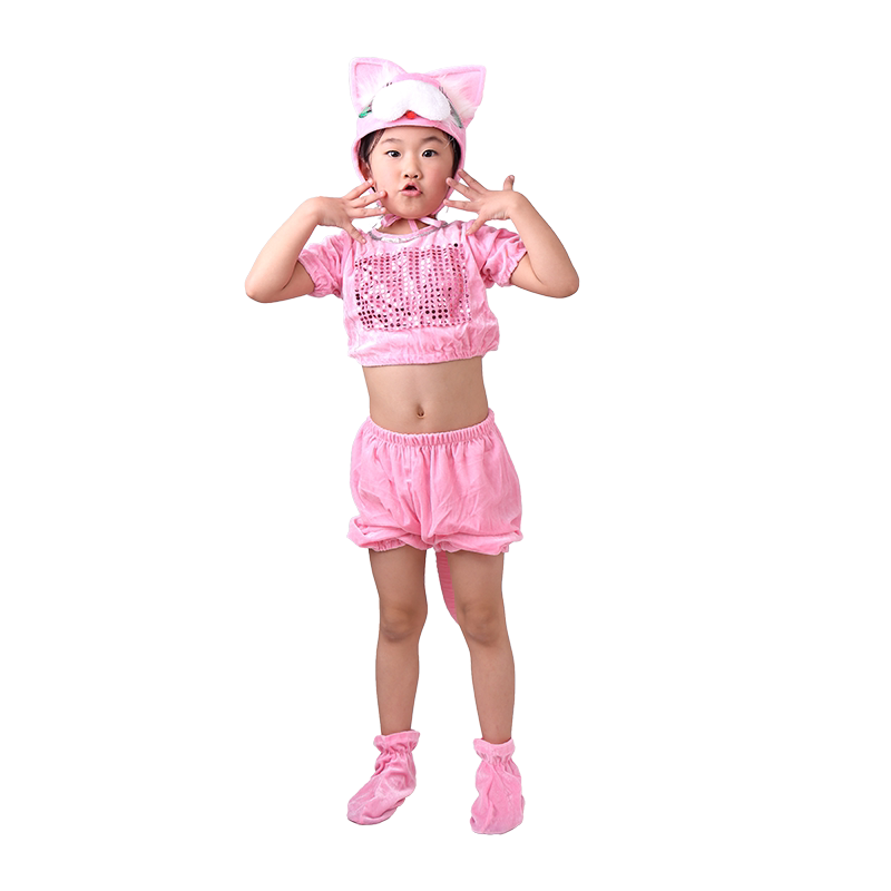 动物小花猫六一幼儿园演出服新款