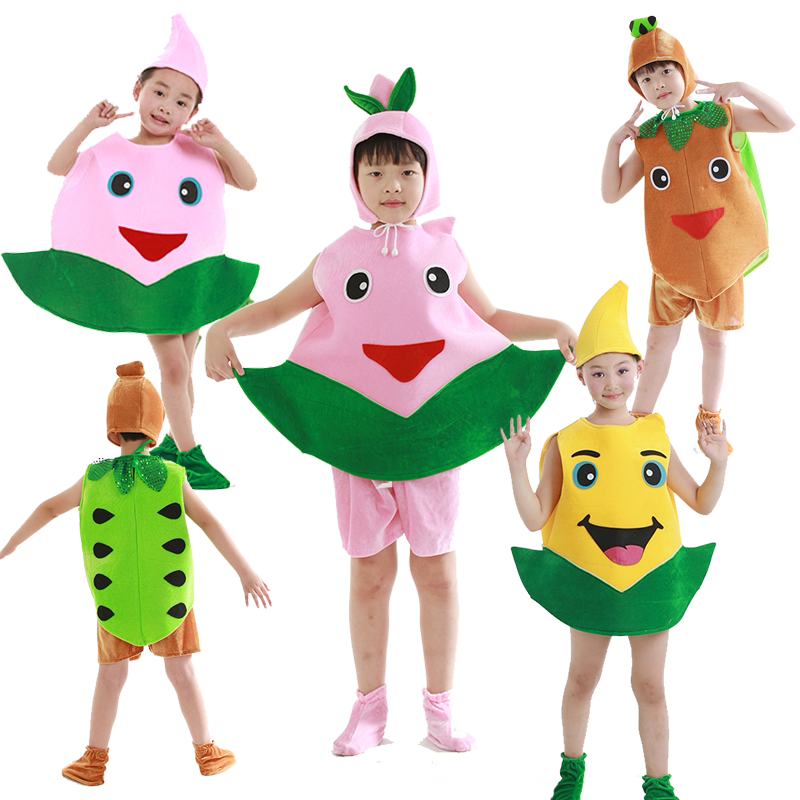 儿童水果蔬菜角色扮演蟠桃卡通