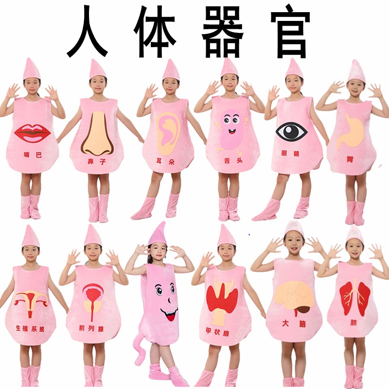 科教人体器官角色造型男女演出服