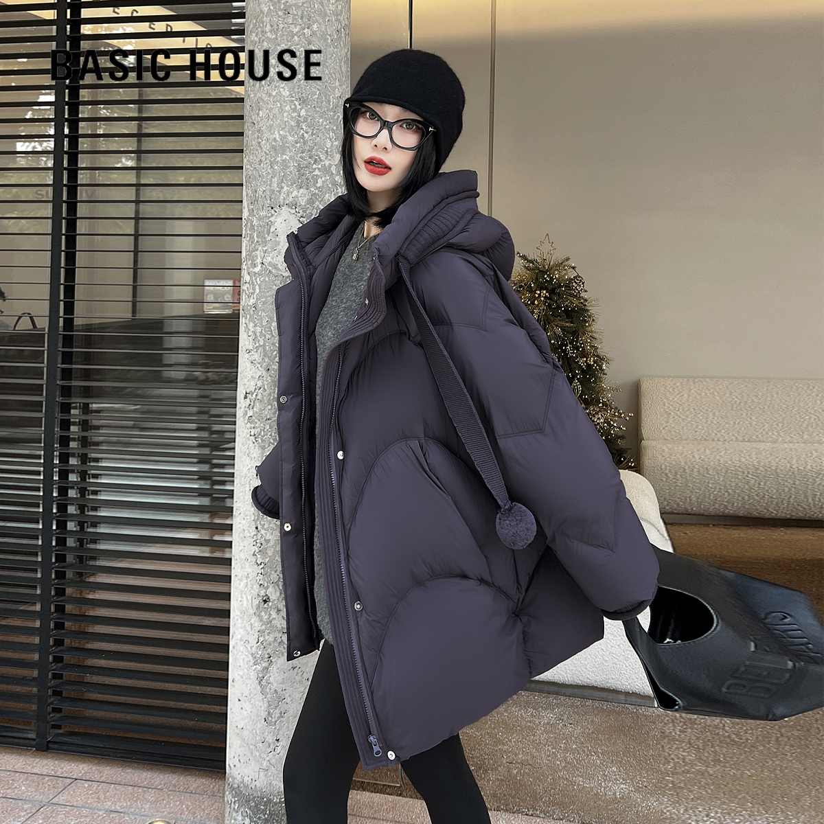 宽松新款白鸭绒加厚时尚休闲百搭