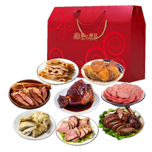 一食当家家宴礼盒咸草鸡熏鱼年夜饭菜家庭年货节送礼盒
