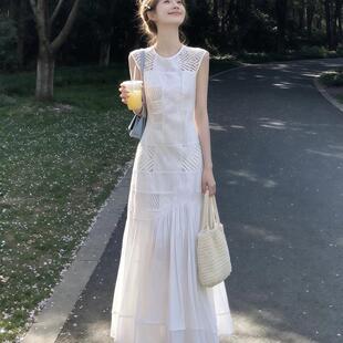 禹象MUCHEN-女2026夏季新款法式气质显瘦连衣裙(不含包包)KL2568