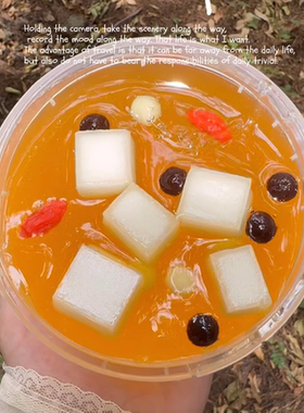 冰糖梨汁假水版 清爽果冻 好搭泡泡 可以捏海绵块白露解压玩具