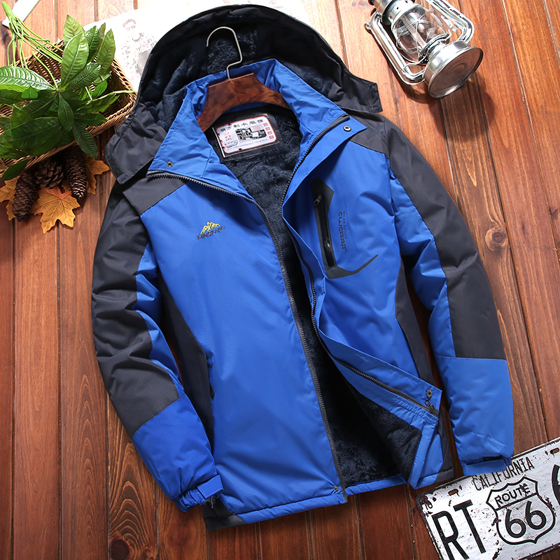 加厚冬季防水男装棉服防风中老年