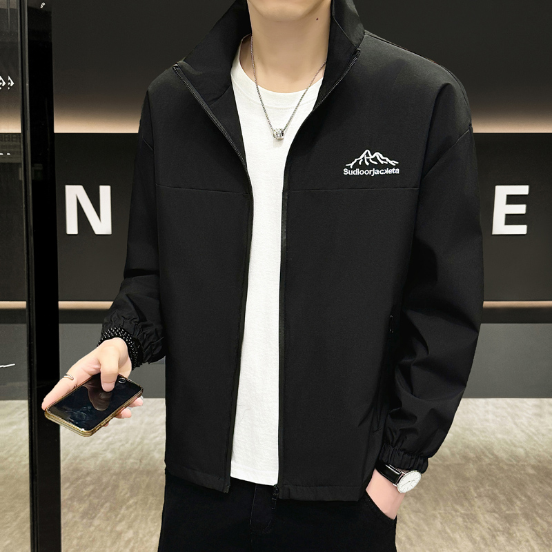 春秋男士外套潮流百搭冲锋衣夹克