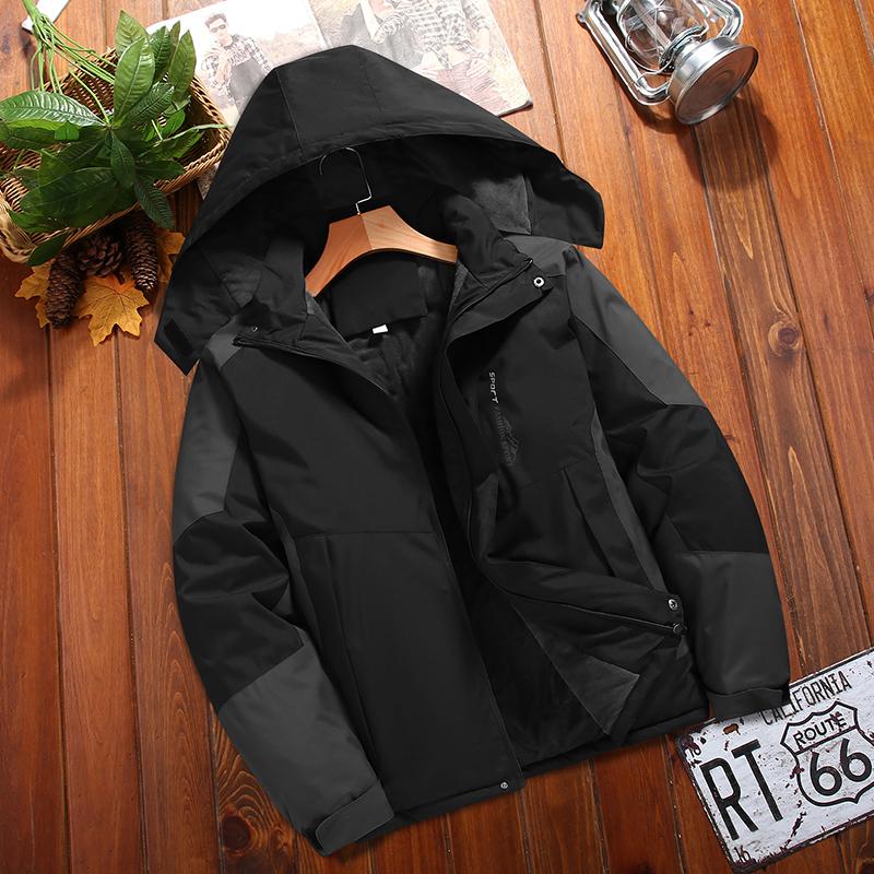 冬季防水防风男棉衣宽松加绒加厚