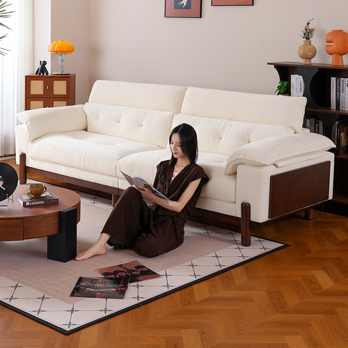 拉芙菲/LFF原木风布艺沙发