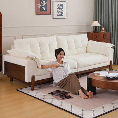 拉芙菲/LFF原木风布艺沙发