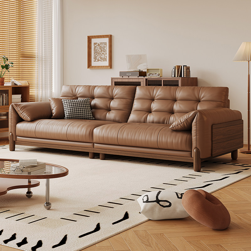 拉芙菲/LFF中古风真皮沙发