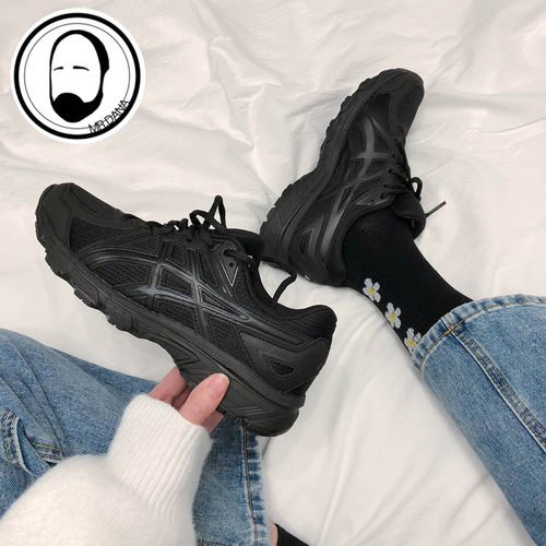 Asics亚瑟黑武士中性跑鞋