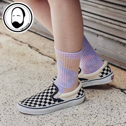 VANS 范斯日版棋盘格一脚蹬运动休闲鞋466091-0001 VN000EYEBWW