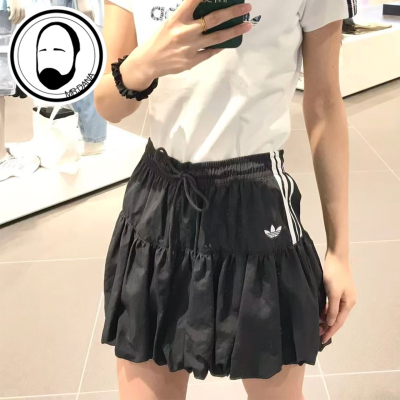 Adidas阿迪达斯三叶草夏女休闲运动裙泡泡裙半身裙KU4773 KU4774