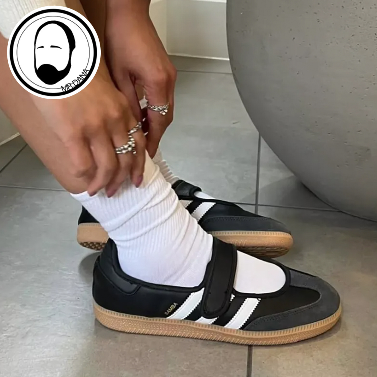 Adidas阿迪达斯三叶草 Samba Jane女玛丽珍休闲鞋 JR1402 JQ6445