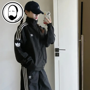 JL8400 JL8396 Adidas阿迪达斯三叶草新款 男女宽松立领外套JL8398