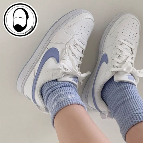 Nike Court Borough耐克复古百搭白蓝纯白低帮女子板鞋DV5456-103