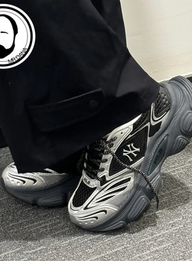 MLB 厚底增高男女运动休闲鞋3ASHWD15N-50BKS-50GRL-50PKL-50BLS
