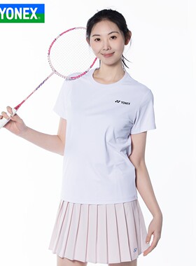 YONEX尤尼克斯羽毛球服YY男女款透气易干运动短袖T恤1150326BCR