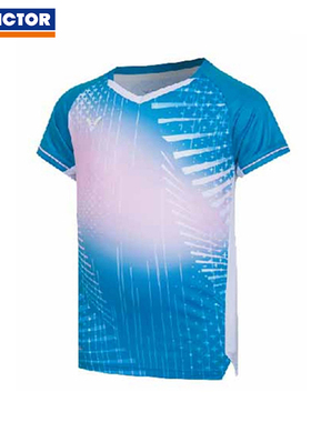 VICTOR胜利羽毛球服威克多儿童款清爽舒适针织运动短袖T恤T-62011