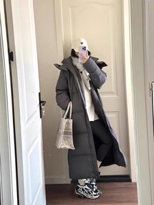 -30度超长款羽绒服女韩版90%白鸭绒加厚过膝到脚踝大被子大码外套