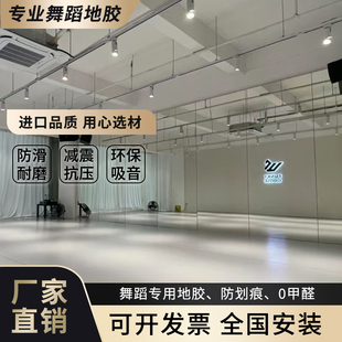 专业舞蹈地胶舞蹈房专用室内环保舞蹈教室芭蕾街舞地垫幼儿园地胶